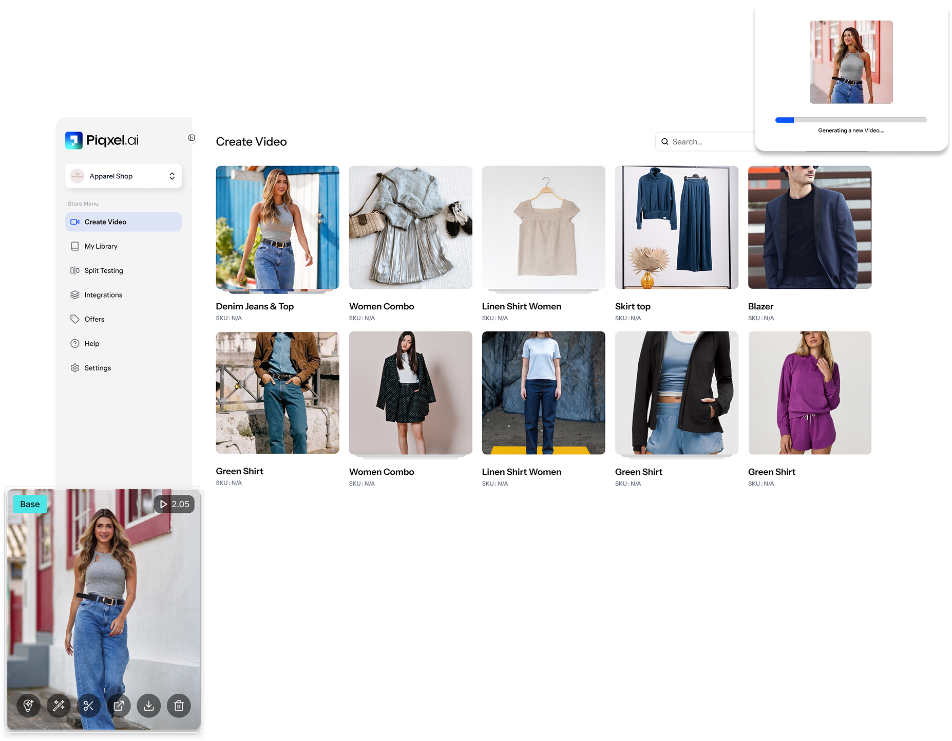 Product showcase